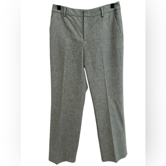 LRL Ralph Lauren Women’s Gray 100% Wool Fully Lined Dress Work Pants Size 6P - Picture 1 of 6